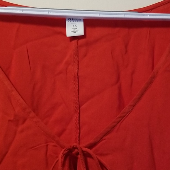 NWT BP. Claudia Sulewski Tie neck top keyhole (4x) - Picture 5 of 8